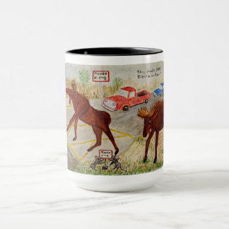 Taza Moose Humor Combo Mug, 15 oz