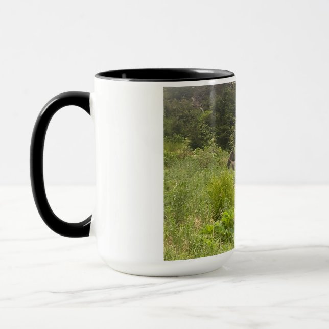 Taza Moose Relaxing en la Naturaleza - Mug de fotos de  (Izquierda)
