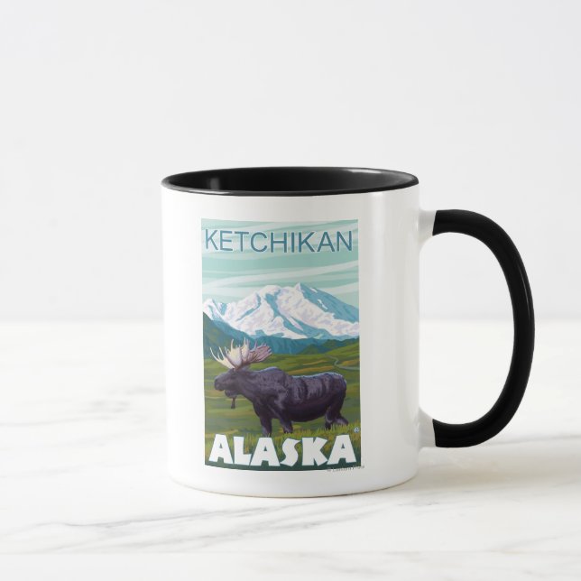 Taza Moose Scene - Ketchikan, Alaska (Derecha)