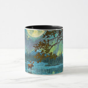 Taza Moose & Winter Moon