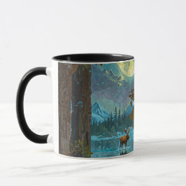 Taza Moose & Winter Moon