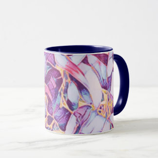 Taza Morado Floral