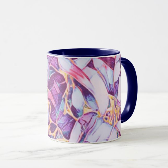 Taza Morado Floral (Anverso derecho)