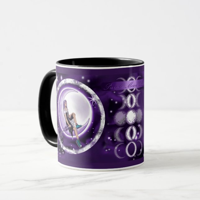 Taza Morado Moon Child Coffee Mug (Anverso izquierdo)