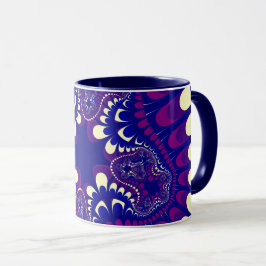 Taza Morado morado morado flor de gloria