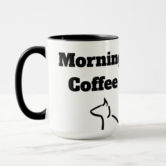 Taza Morning Coffee Cat  (Izquierda)