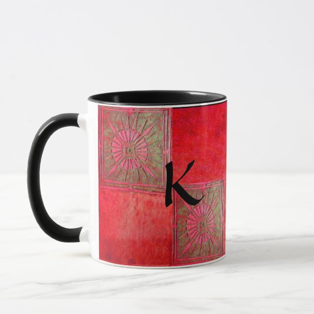 Taza MORNING STAR Pawnee Red Green Black Monograma (Izquierda)
