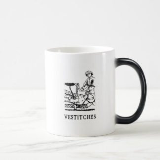 Taza morphing del logotipo de Vestitches