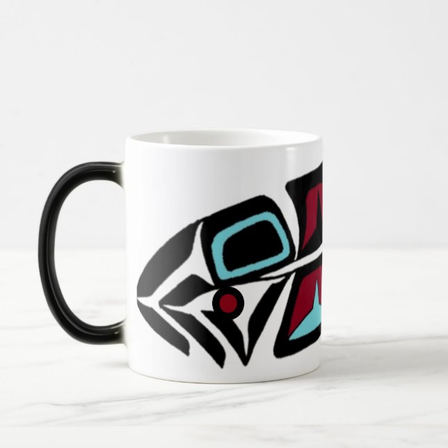 Taza Morphing personalizada de la pluma del (Izquierda)