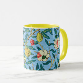Taza Morris - Cuatro frutas, patrón popular,