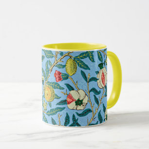 Taza Morris - Cuatro frutas, patrón popular,