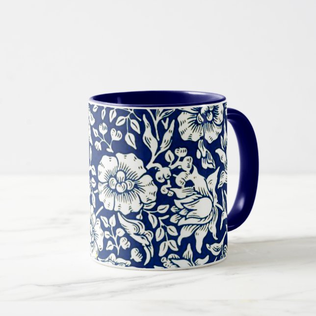 Taza Morris - Malva Azul, (Anverso derecho)