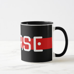 Taza MORSE Code Red Line Design