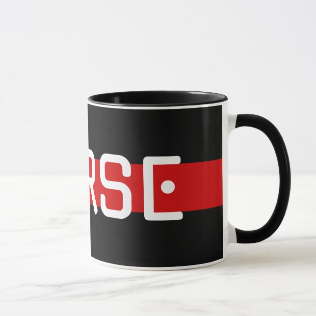Taza MORSE Code Red Line Design (Derecha)