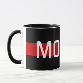 Taza MORSE Code Red Line Design