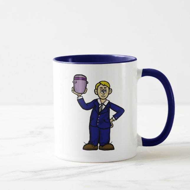 Taza Morticista con nombre de urn Mug (Derecha)