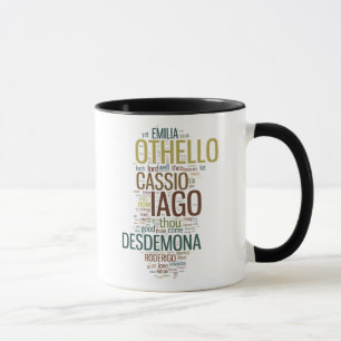 Taza Mosaico de la palabra de Othello
