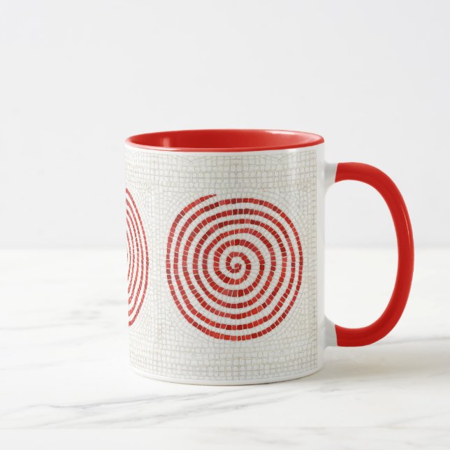 Taza Mosaico de Molinete Rojo Combo (Derecha)
