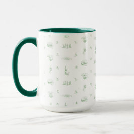 Taza Mosaico de montaña Stratton - toile verde