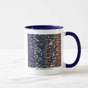Taza Mosaico del espectro de la blasfemia de Digitaces