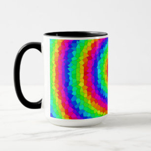 Taza Mosaico espiral arcoiris