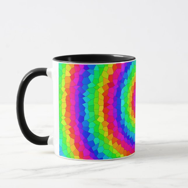 Taza Mosaico espiral arcoiris (Izquierda)
