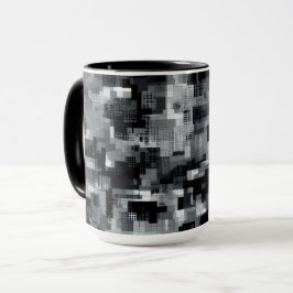Taza Mosaico Matricial Monocromo