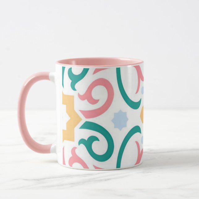 Taza Mosaico/pastel/primavera (Izquierda)
