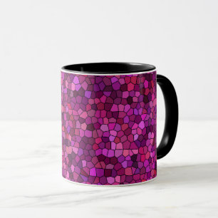 Taza Mosaico Rosa Púrpura 