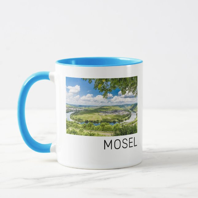 Taza Moselle Loop Trittenheim Panorama Alemania Souveni (Izquierda)