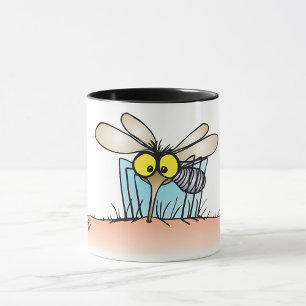 Taza Mosquito Mordiendo Un Brazo