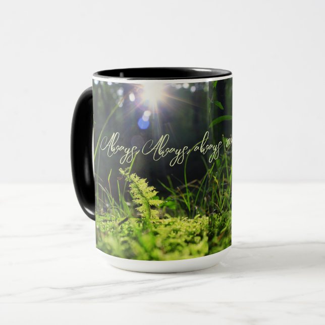 Taza Moss bajo la luz del sol (Anverso izquierdo)