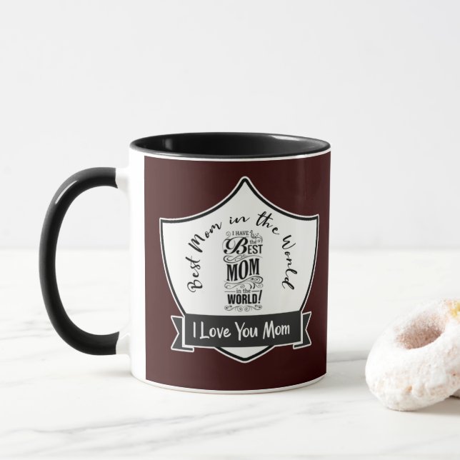 Taza Mothers day quote I love you mom 29. (Con donut)