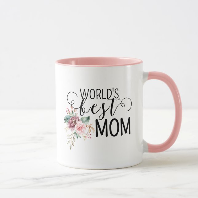 Taza Mother's Day World's BEST Mom Coffee Mug (Derecha)