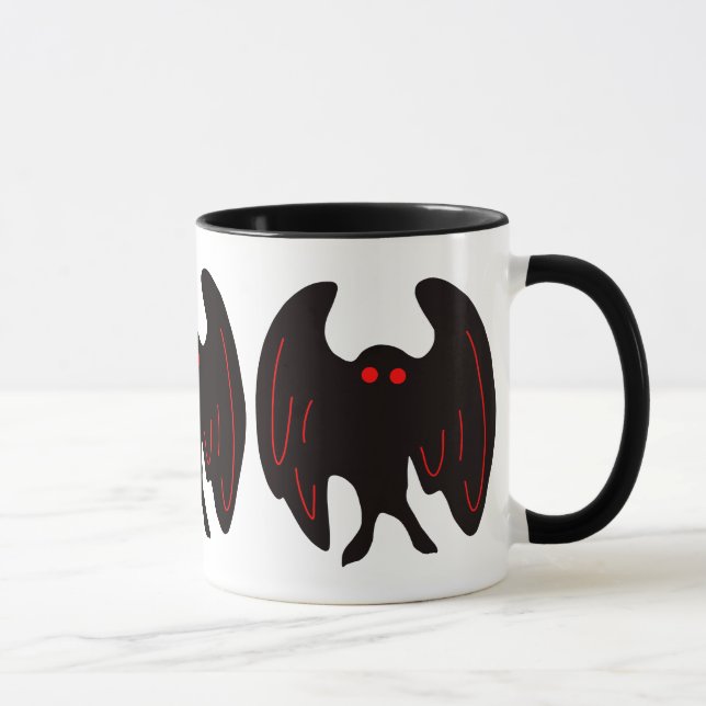 Taza Mothman Cryptid Monster (Derecha)