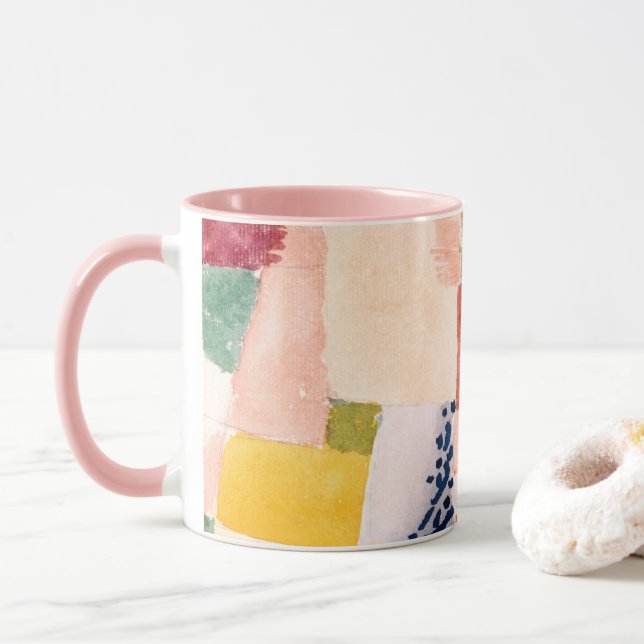 Taza Motif de Hammamet (1914) pintura de Paul Klee (Con donut)