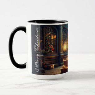 Taza Motif de Navidad con regalos bajo el árbol de Navi