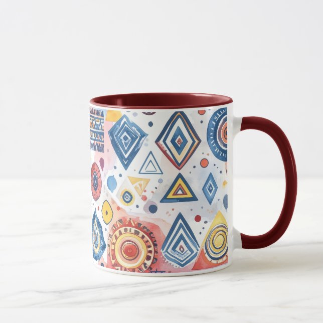 Taza Motif ethnique graphique (Derecha)