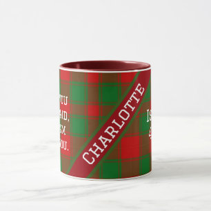 Taza Motivación de la Biblia Cristiana Buffalo Tartán C