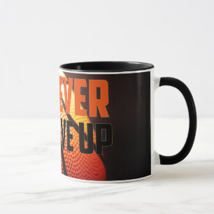 Taza Motivación del baloncesto - nunca se rindan por lo