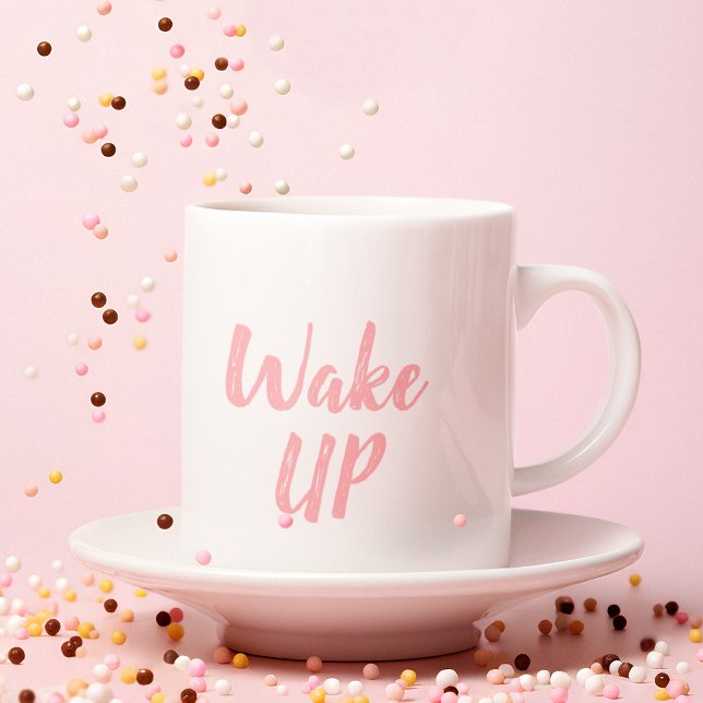 Taza Motivación rosa moderna despertar cita (Subido por el creador)