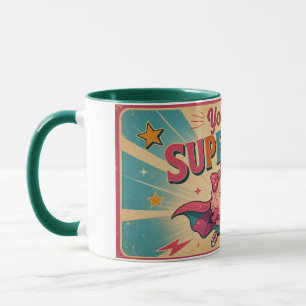 Taza motivacional educativa para profesores y niño