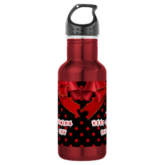 Taza Motivacional Personalizada de Lunares Rojos