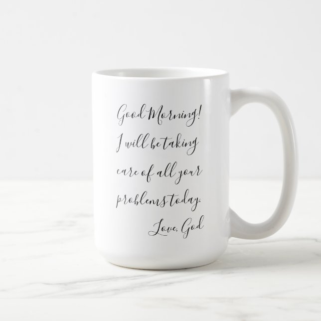 Taza motivadora alegre de la buena mañana (Derecha)