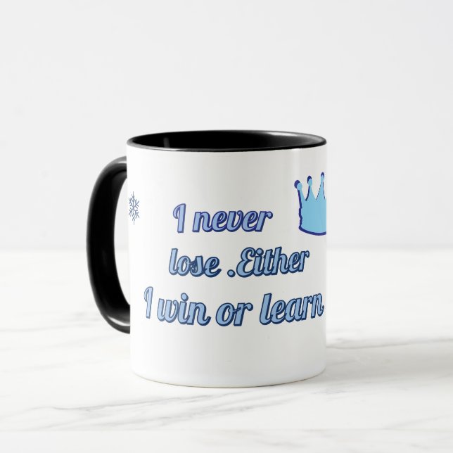 Taza Motivational_Nunca pierdo ni gano ni aprendo (Anverso izquierdo)