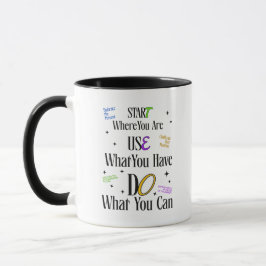 Taza Motivational Quote Mug – Inspirational Coffee Cup