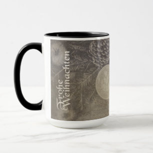 Taza Motivo navideño vintage con galletas y café