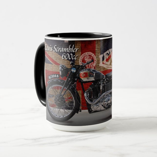 Taza Moto 1937 del desmodulador 600cc de Levis (Anverso izquierdo)