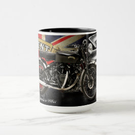 Taza Moto negra 1952 de la sombra 998cc de Vincent