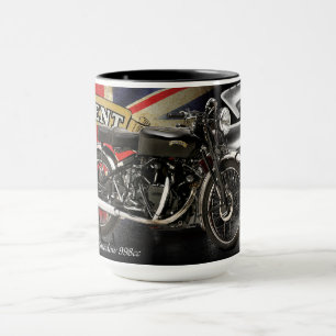 Taza Moto negra 1952 de la sombra 998cc de Vincent
